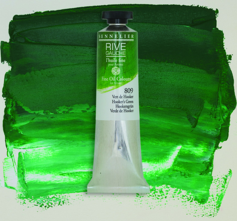 Image of Oljefärg Sennelier Rive Gauche 200ml  Hooker's Green 809 130332809 3046450766193