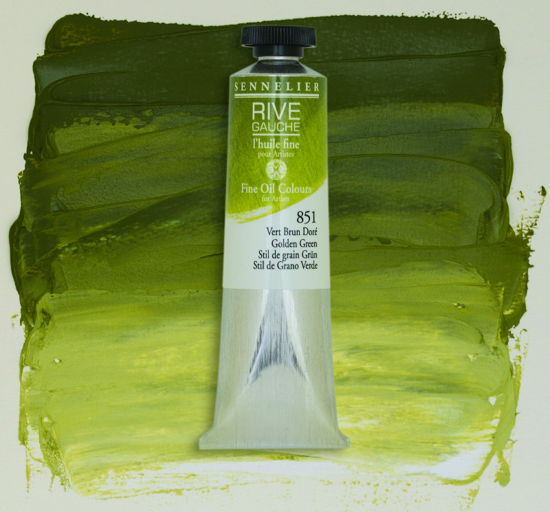 Image of Oljefärg Sennelier Rive Gauche 200ml  Golden Green 851 130332851 3046450766247
