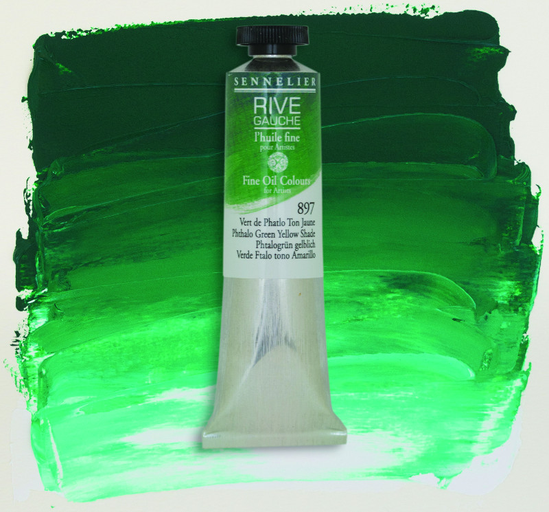 Image of Oljefärg Sennelier Rive Gauche 200ml  Phthalo Green (Yellow Shade) 897 130332897 3046450766186