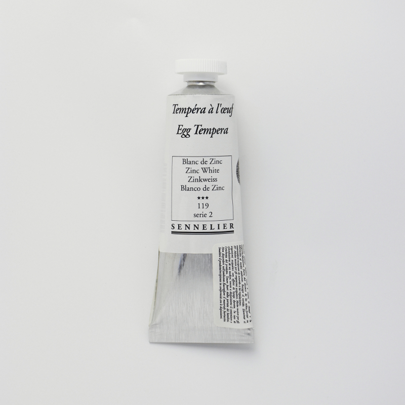Image of Äggtempera Sennelier 34ml Zinc White - S2  119 (3F) 131006119 3046450120292