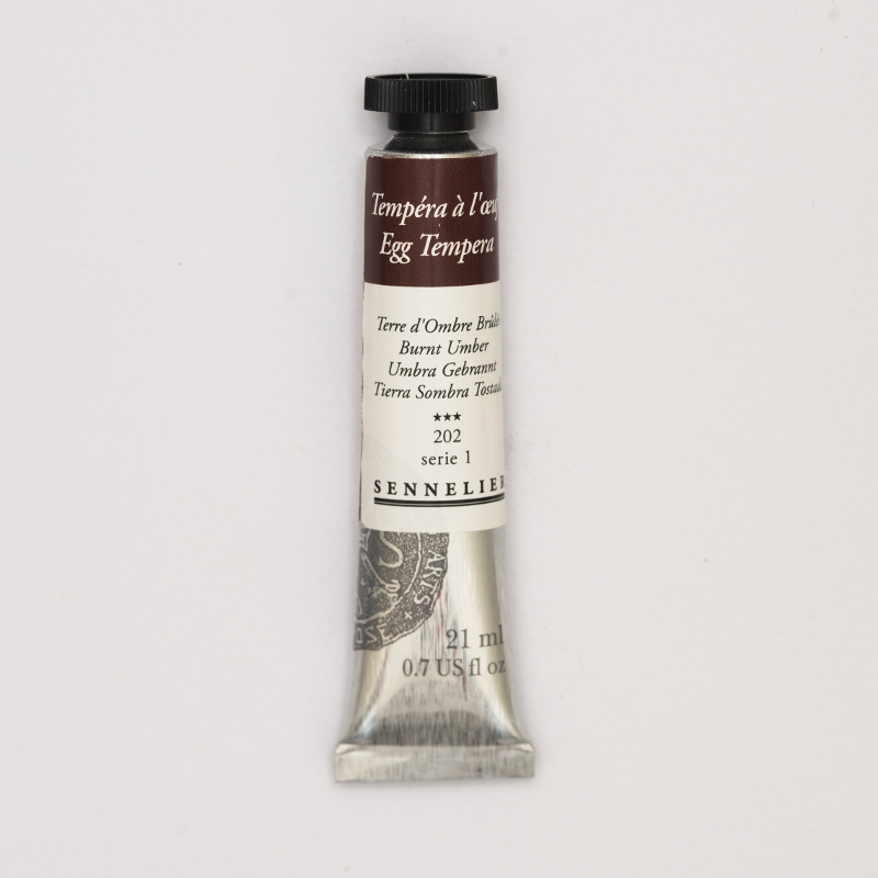 Image of Äggtempera Sennelier 21ml Burnt umber - S1 202 (3F) 131001202 3046450119968