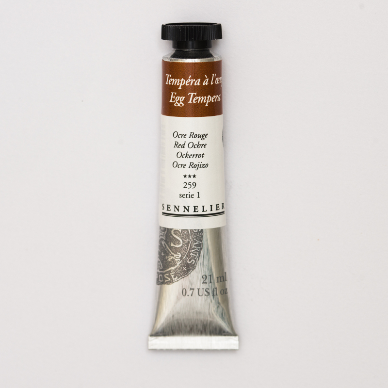 Image of Äggtempera Sennelier 21ml Red ochre - S1  259 (3F) 131001259 3046450332060