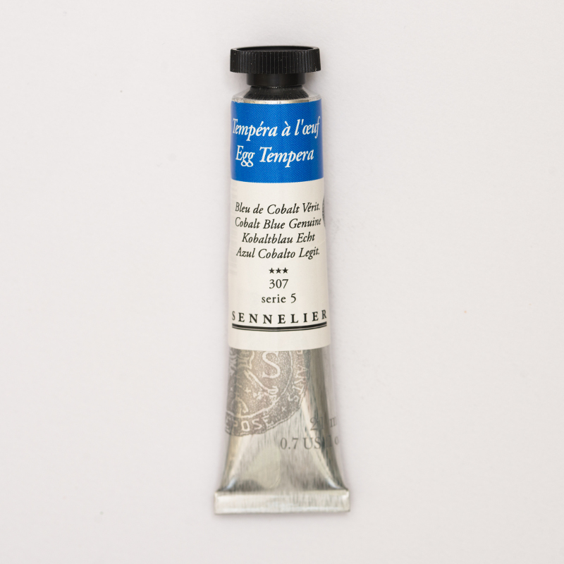 Image of Äggtempera Sennelier 21ml Cobalt blue genuine - S5  307 (3F) 131001307 3046450189596