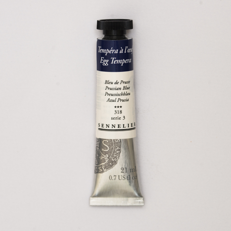 Image of Äggtempera Sennelier 21ml Prussian blue - S3  318 (3F) 131001318 3046450189602