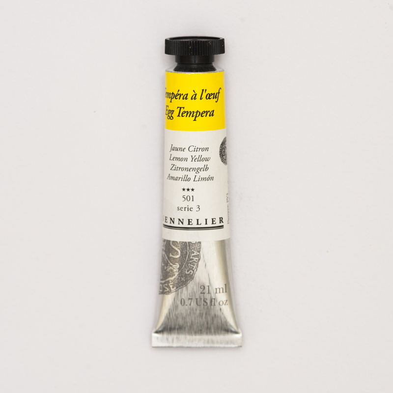 Image of Äggtempera Sennelier 21ml Lemon yellow - S3  501 (3F) 131001501 3046450189626