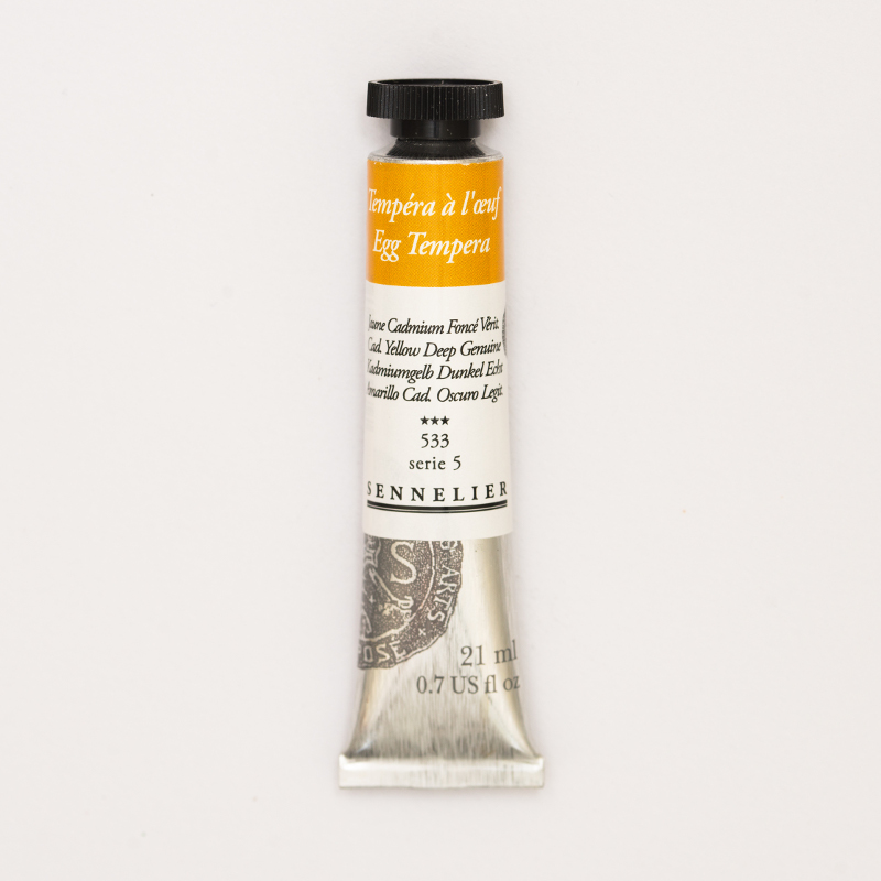 Image of Äggtempera Sennelier 21ml Cadmium yellow deep - S5  533 (3F) 131001533 3046450189657