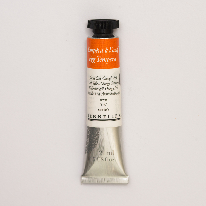 Image of Äggtempera Sennelier 21ml Cadmium yellow orange - S5  537 (3F) 131001537 3046450189664