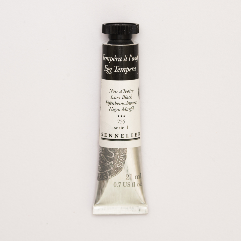 Image of Äggtempera Sennelier 21ml Ivory black - S1  755 (3F) 131001755 3046450120032
