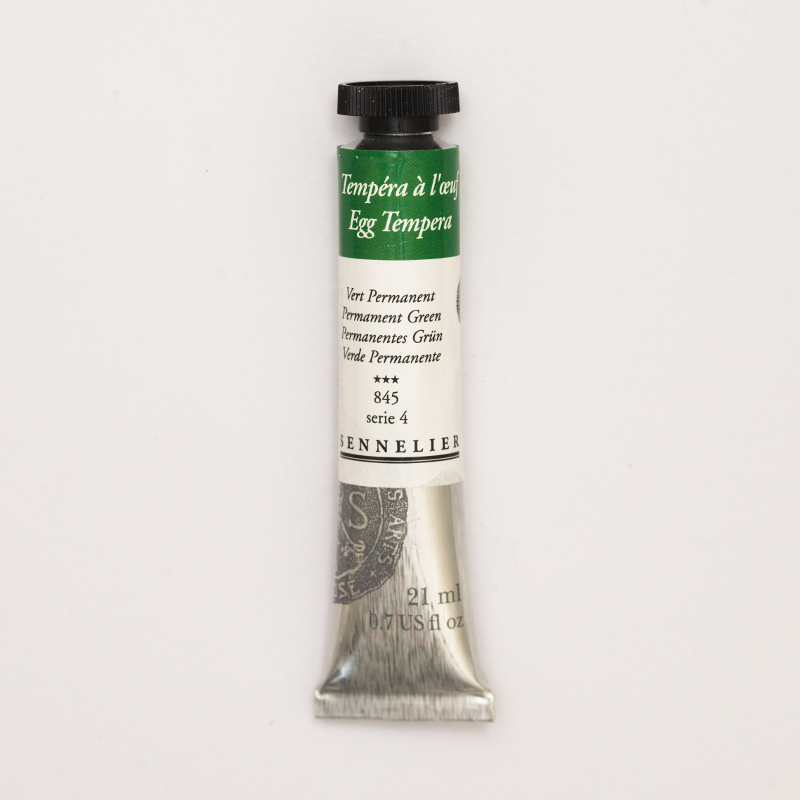 Image of Äggtempera Sennelier 21ml Permanent green - S4  845 (3F) 131001845 3046450189763