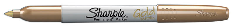 Image of Fiberpenna Sharpie Met.Gold, Perm. Marker Fine  (12F) 1891062 3501178343649