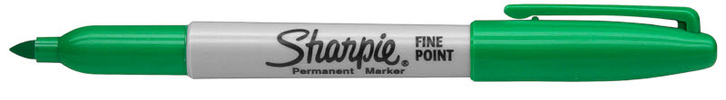 Image of Märkpenna Sharpie Fine Perm. Market Green (12F) S0810960 3501177418348