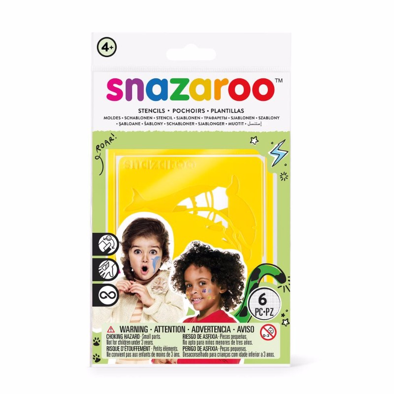 Image of Ansiktskritset Snazaroo 6 Face paint stencil unisex 1198012 766416000125
