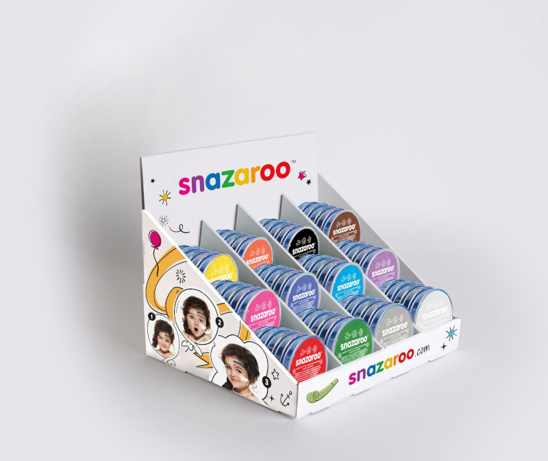 Image of Ansiktsfärgset Snazaroo Classic Face Paint Pack 60 Pots 18Ml Make Up 1198510 766416007025
