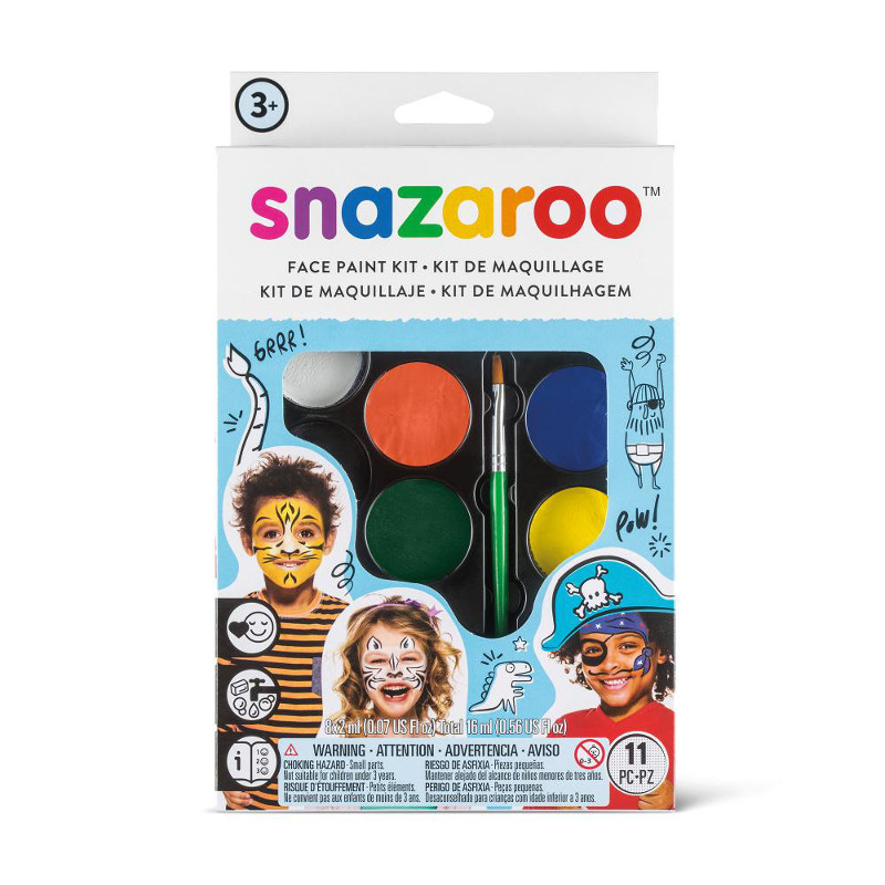 Image of Ansiktskritset Snazaroo FACE PAINT KIT BOY NORDIC 3+ 1180138 766416101389