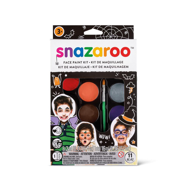 Image of Ansiktskritset Snazaroo Face paint kit - halloween 3+ 1180139 766416101396