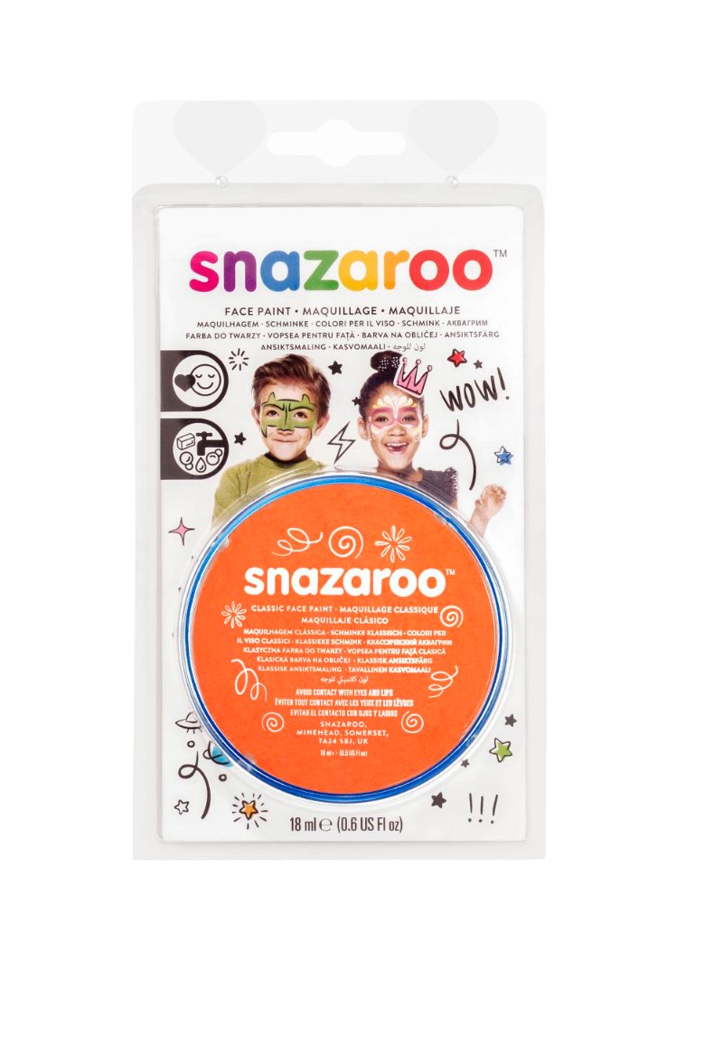 Image of Ansiktsfärg Snazaroo 18ml Blister Orange (5F) 1119553 766416115539