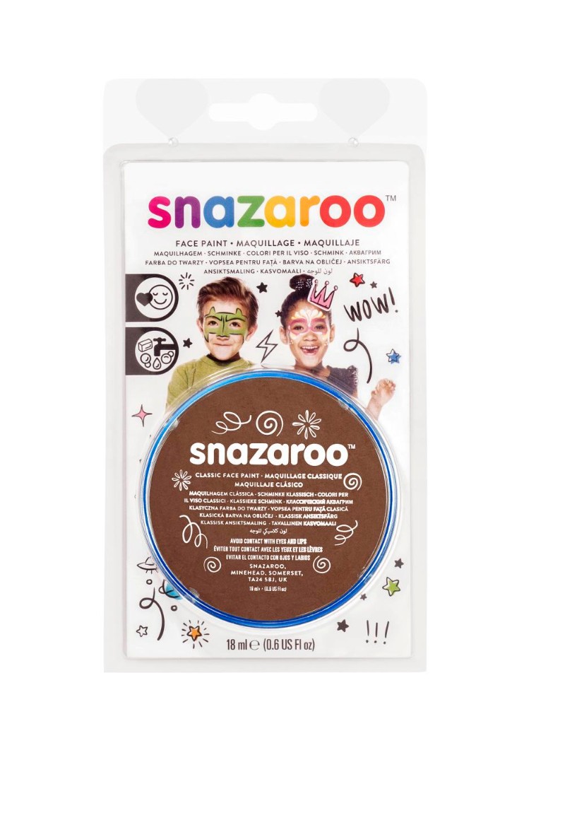 Image of Ansiktsfärg Snazaroo 18ml Blister Light brown (5F) 1119988 766416119889