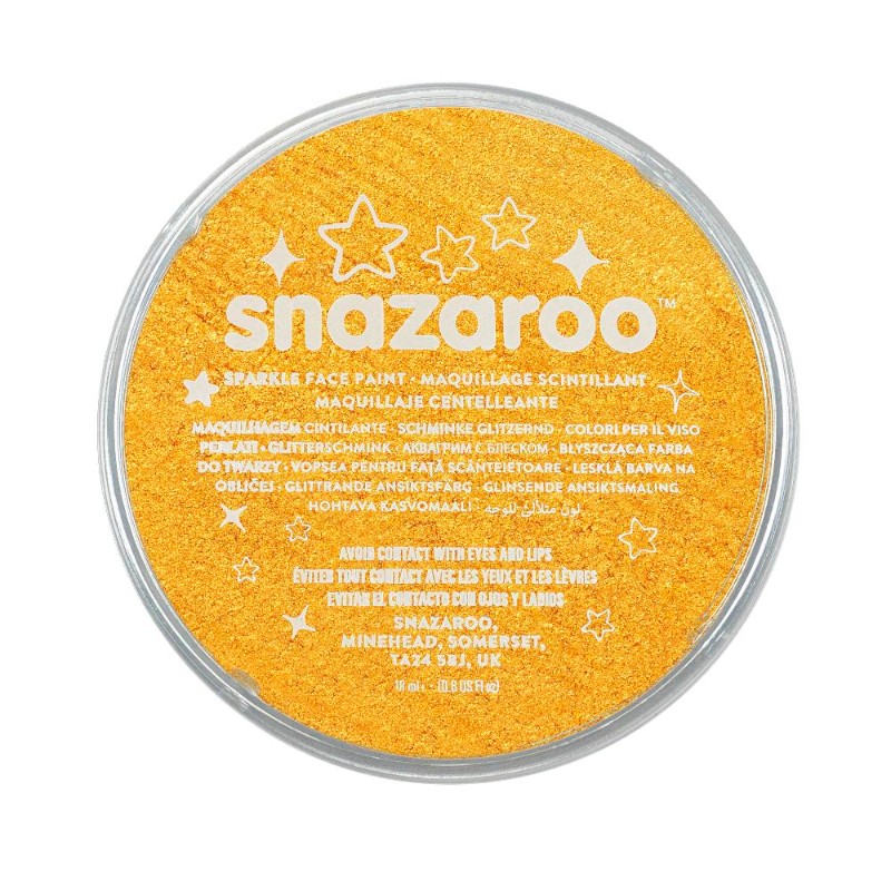 Image of Ansiktsfärg Snazaroo 18ml Puck Skimrande Sp. Yellow   (5F) 1118221 766416182210