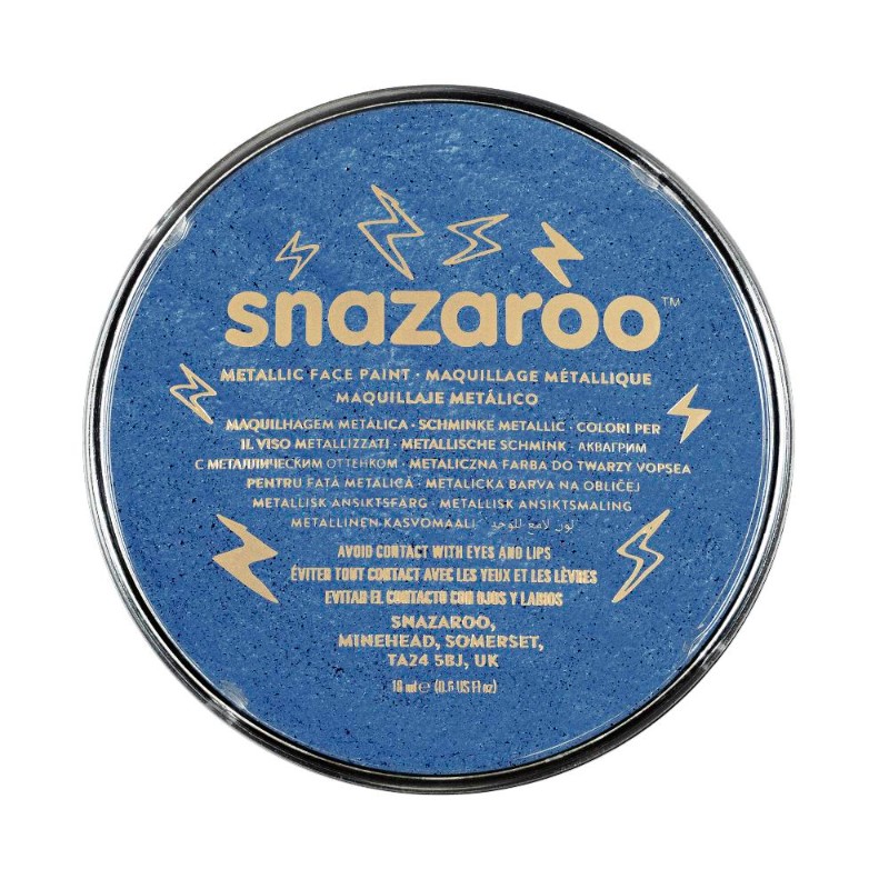 Image of Ansiktsfärg Snazaroo 18ml Puck Metallic Electric blue   (5F) 1118331 766416183316