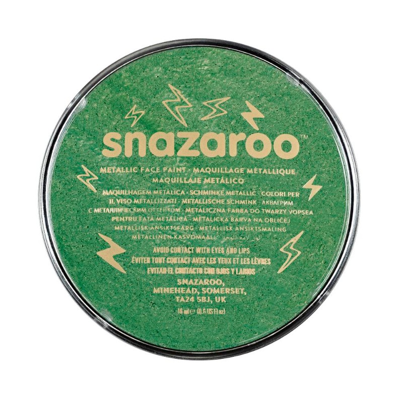 Image of Ansiktsfärg Snazaroo 18ml Puck Metallic Electric green    (5F) 1118422 766416184221