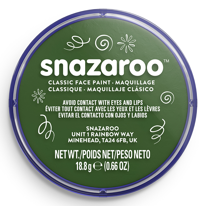 Image of Ansiktsfärg Snazaroo 18ml Puck Dark green     (5F) 1118455 766416184559