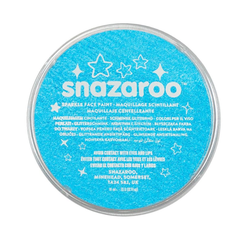 Image of Ansiktsfärg Snazaroo 18ml Puck Skimrande Sparkle Turquoise   (5F) 1118481 766416184818