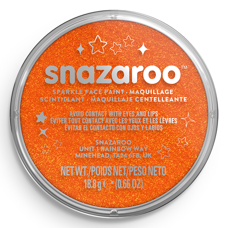 Image of Ansiktsfärg Snazaroo 18ml Puck Skimrande Sparkle Orange   (5F) 1118531 766416185310