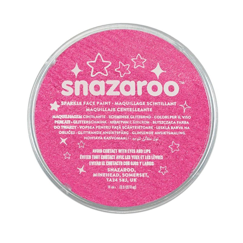 Image of Ansiktsfärg Snazaroo 18ml Puck Skimrande Sparkle Pink (5F) 1118581 766416185815