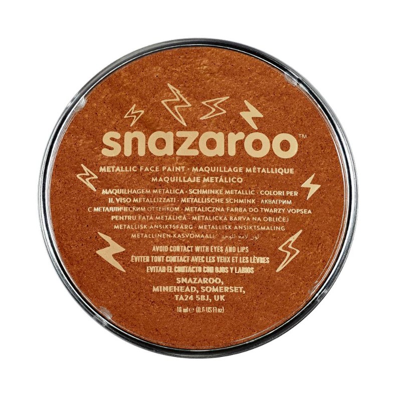 Image of Ansiktsfärg Snazaroo 18ml Puck Metallic Electric Koppar (5F) 1118755 766416187550