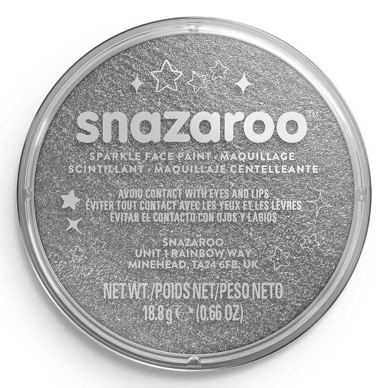 Image of Ansiktsfärg Snazaroo 18ml Puck Skimrande Sparkle Gun met grey (5F) 1118761 766416187611