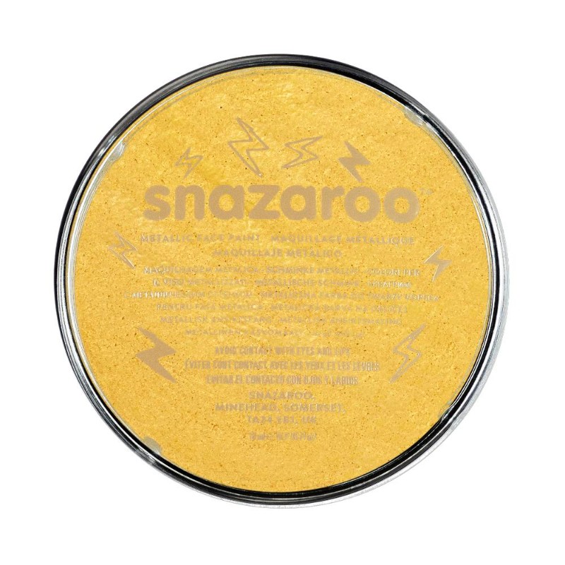 Image of Ansiktsfärg Snazaroo 18ml Puck Metallic Electric Guld (5F) 1118777 766416187772