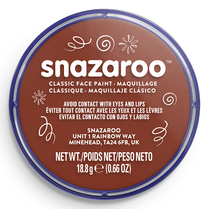 Image of Ansiktsfärg Snazaroo 18ml Puck Rust brown     (5F) 1118977 766416189776