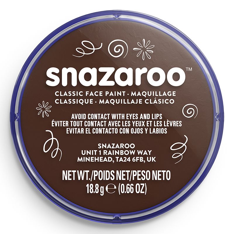 Image of Ansiktsfärg Snazaroo 18ml Puck Dark brown (5F) 1118999 766416189998