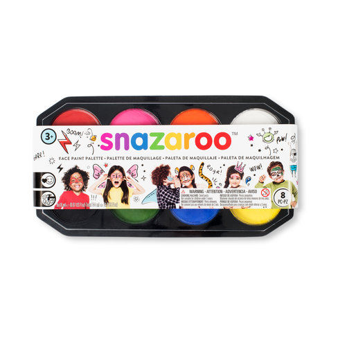 Image of Ansiktsfärgspalett Snazaroo 18 ml palette (ca 350 ansikten), Nordic 3+ 808189 766416808196