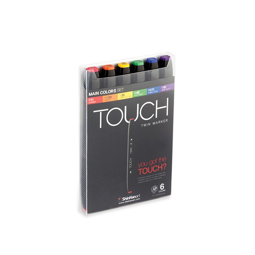 Image of Touch Twin Marker 6 Set [Main Color] 1100613 8809326960256