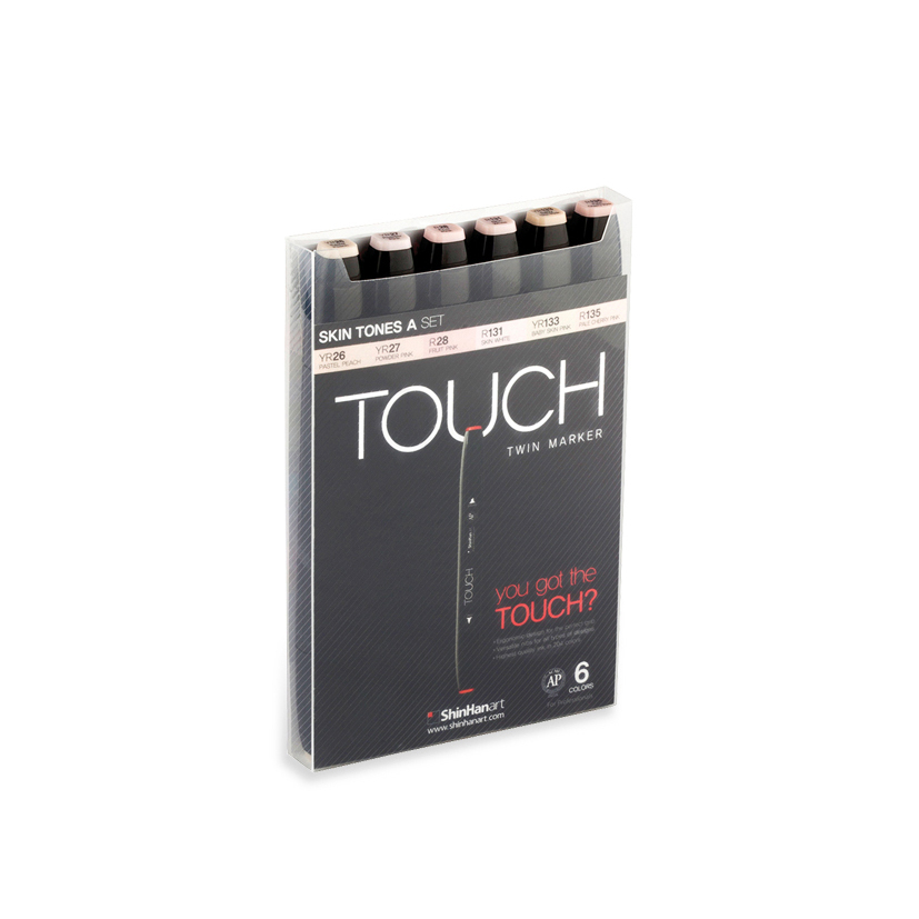 Image of Touch Twin Marker 6 Set [Skin tones A] 1100622 8809326960270