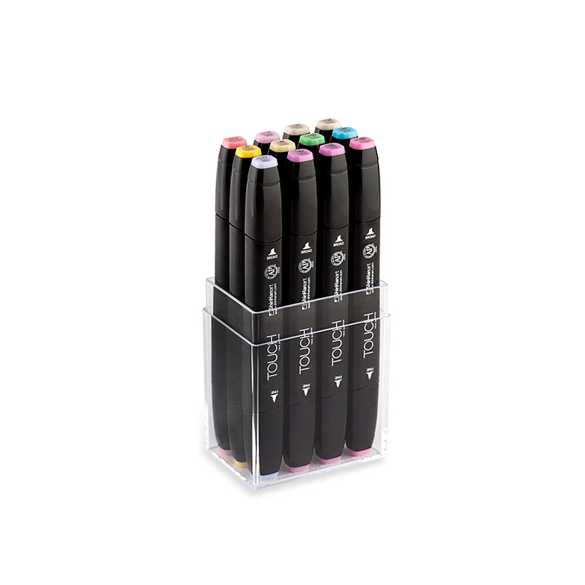 Image of Touch Twin Marker 12 Set [Pastel Color] 1101216 8809309663389