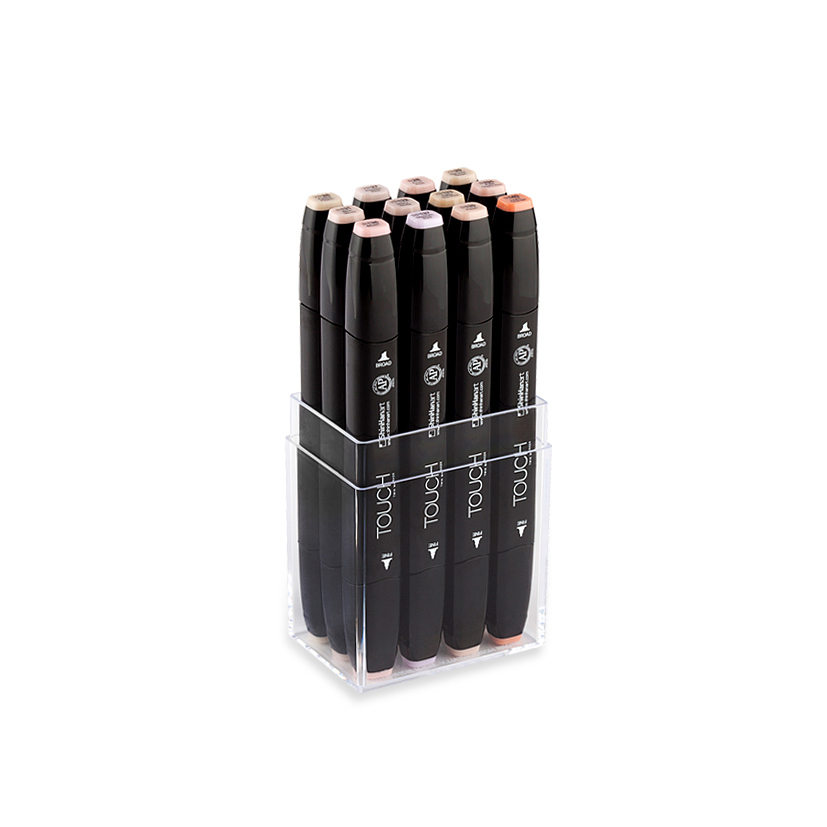 Image of Touch Twin Marker 12 Set [Skin tones] 1101220 8809326960287