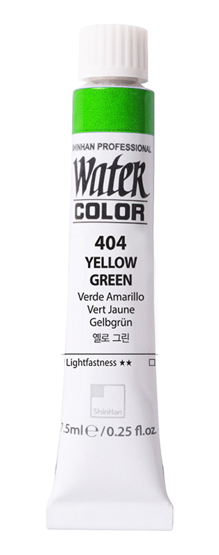 Image of Akvarellfärg ShinHan PRO Watercolor 7,5ml Yellow Green  404 (3F) 12200700404 8803332510030