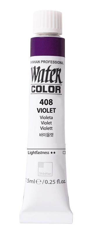 Image of Akvarellfärg ShinHan PRO Watercolor 7,5ml Violet  408 (3F) 12200700408 8803332510078