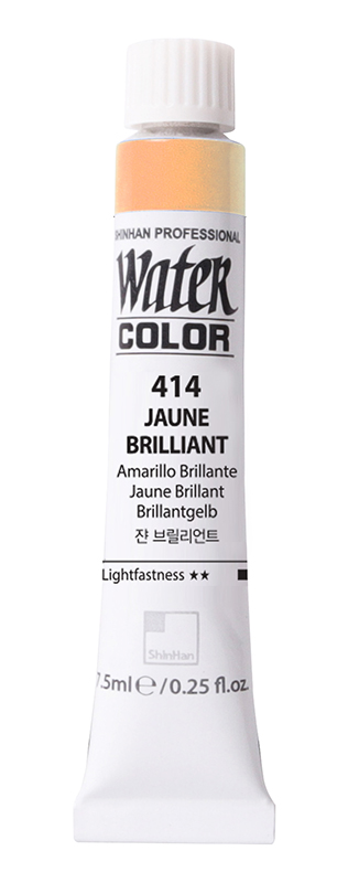 Image of Akvarellfärg ShinHan PRO Watercolor 7,5ml Jaune Brilliant  414 (3F) 12200700414 8803332510139