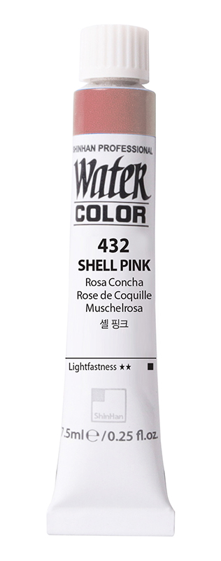 Image of Akvarellfärg ShinHan PRO Watercolor 7,5ml  SHELL PINK 432 (3F) 12230700432 8803332323326