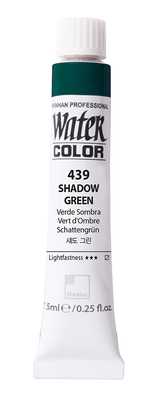 Image of Akvarellfärg ShinHan PRO Watercolor 7,5ml  SHADOW GREEN 439 (3F) 12230700439 8803332323395