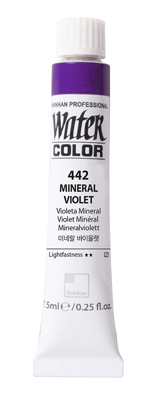 Image of Akvarellfärg ShinHan PRO Watercolor 7,5ml  MINERAL VIOLET 442 (3F) 12230700442 8803332323425