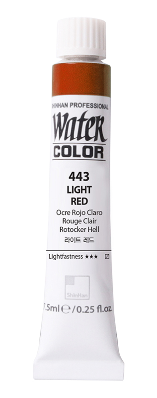 Image of Akvarellfärg ShinHan PRO Watercolor 7,5ml  LIGHT RED 443 (3F) 12230700443 8803332323432