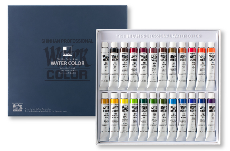 Image of Akvarellset ShinHan PRO Watercolor 24x7,5ml tuber 12250700024 8803332500222