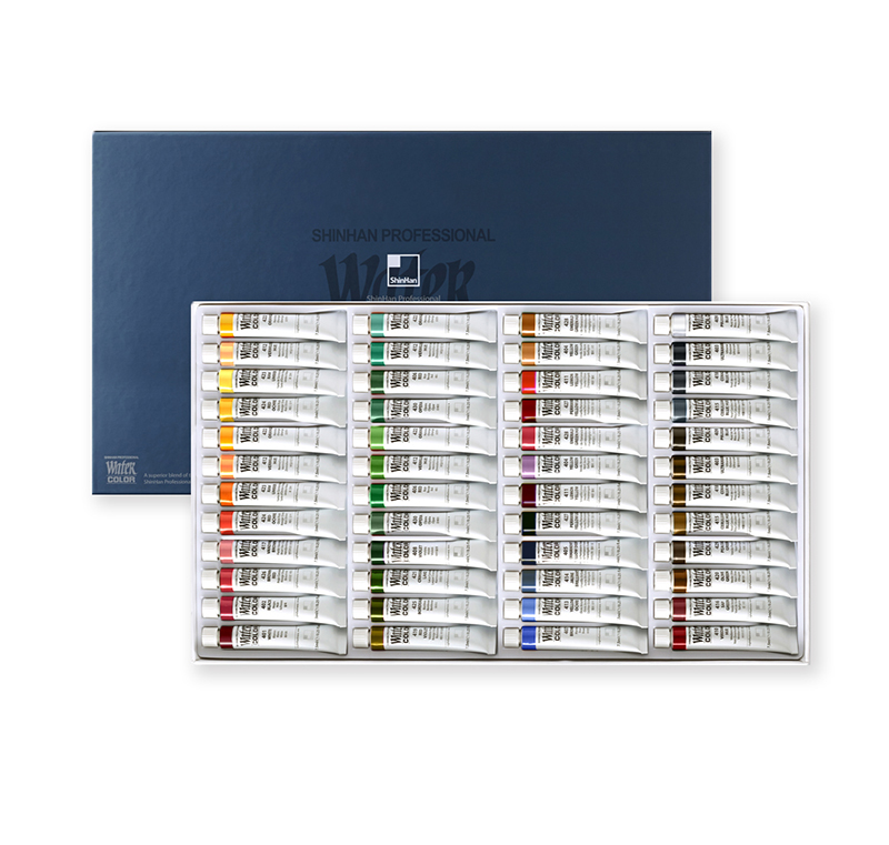 Image of Akvarellfärgset ShinHan PRO Water Color 7.5ml Tube 48 Colors Set 12250700048 8803332340484