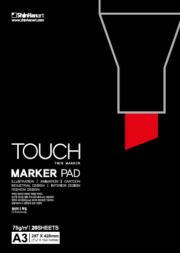 Image of Markerblock Touch marker pad A4 75g 20ark 2850002 8809326963011