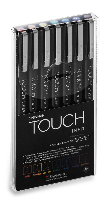 Image of Fineliner Touch Liner SET of 7 colors [0.1mm] 4105007 8809326410027