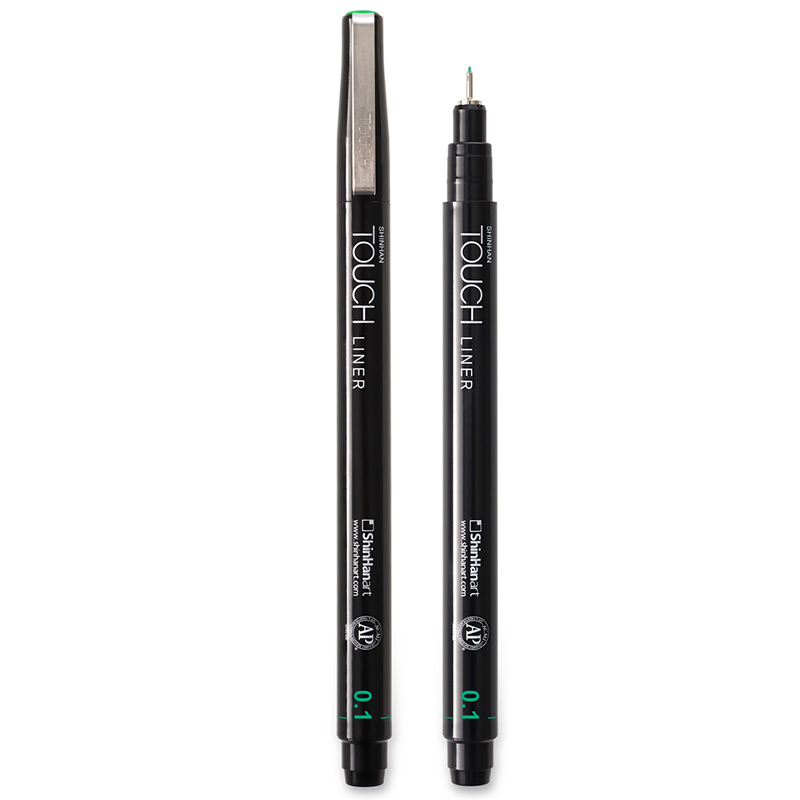 Image of Fineliner Touch Liner 0.1mm Green (12F) 4110401 8809326420125